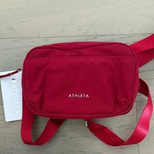 Athleta Vibrant Red Crossbody Bag